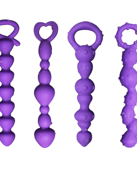 Pleasuring G-spot stimulation with beads and anal plug