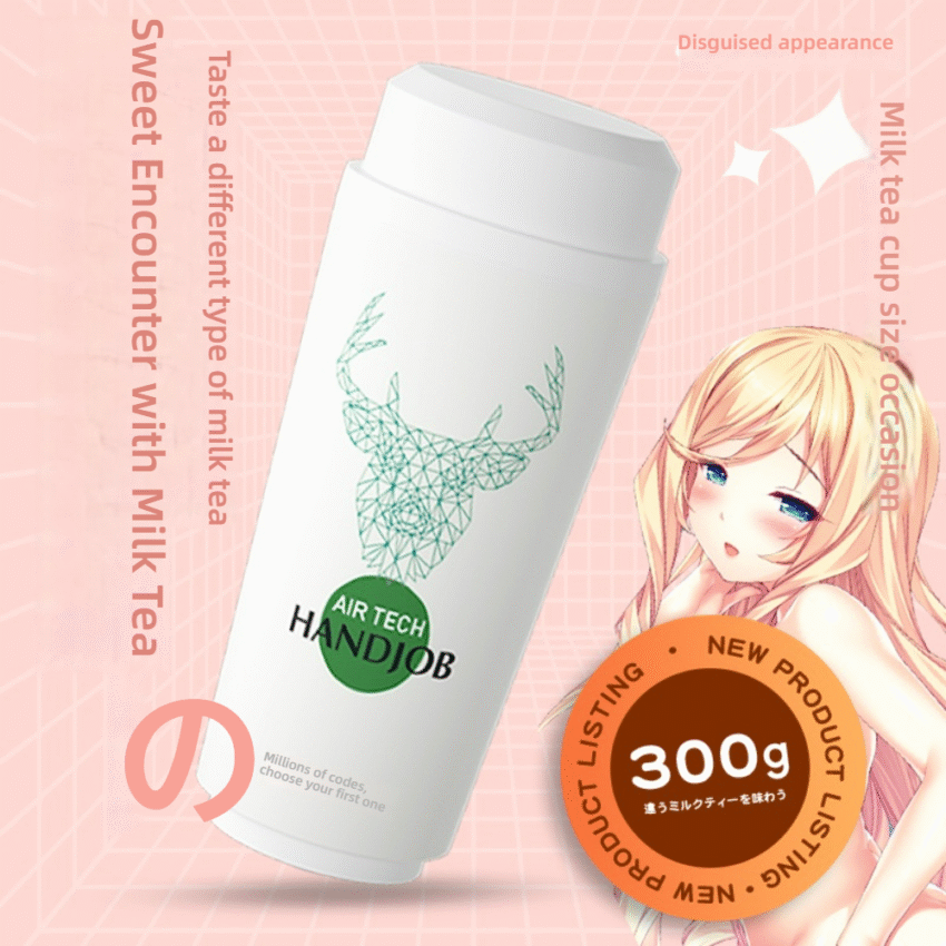 Boba Tea Male Masturbator Cup – Realistic Penis Stroker & Stamina Training Sleeve - Image 2