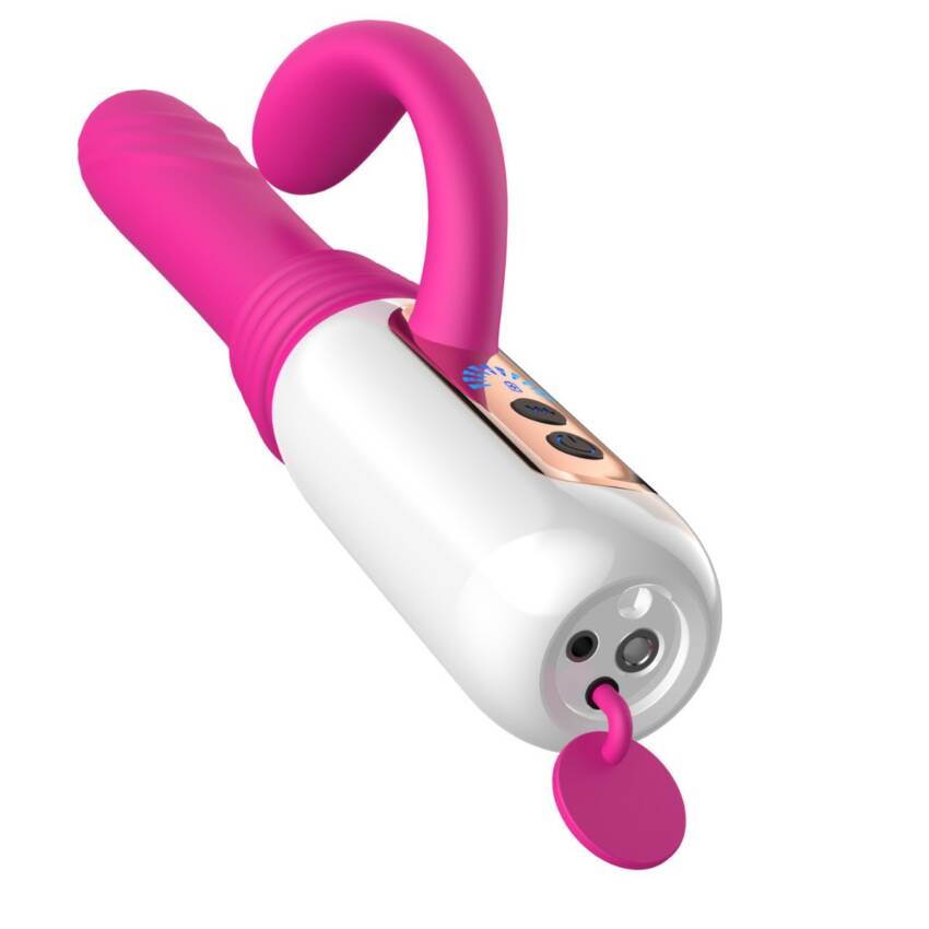 Telescopic female sex machine vibrator with suction cup for women - Image 3