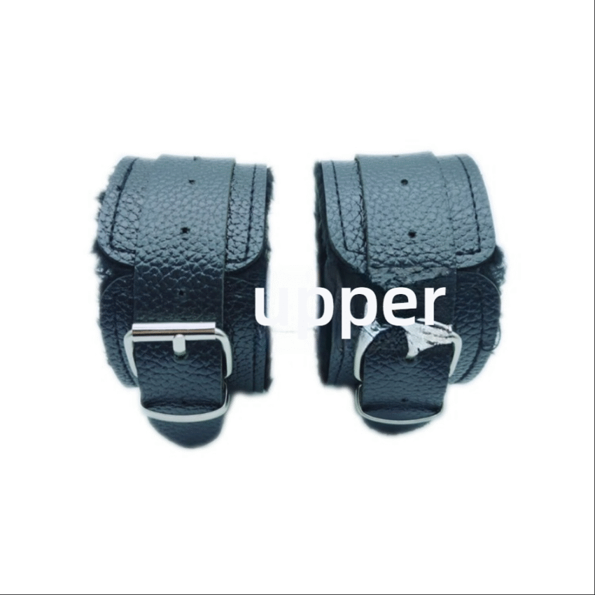 Sexy bondage leather plush handcuffs - Image 4