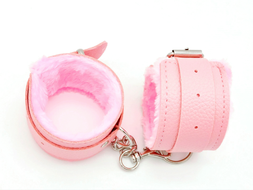Sexy bondage leather plush handcuffs - Image 5
